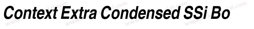 Context Extra Condensed SSi Bold Ex字体转换